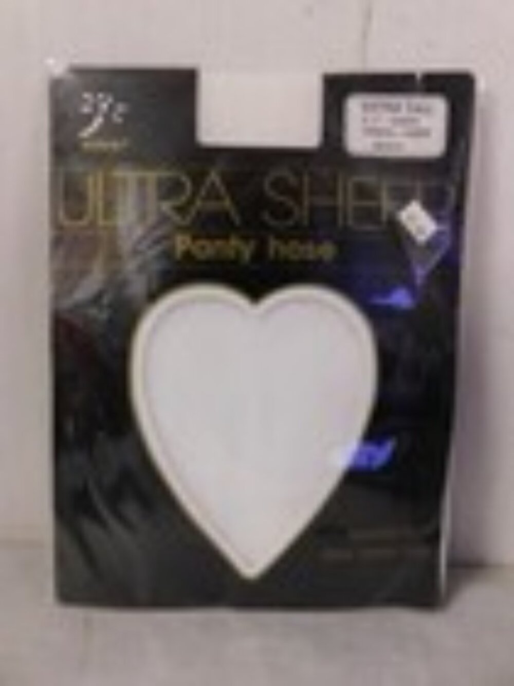 Korus Ultra Sheer Panty Hose Sandal Foot White Extra Tall NEW